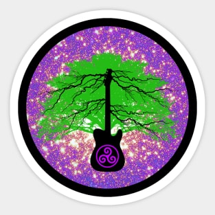 Electric Tree Guitar Sticker